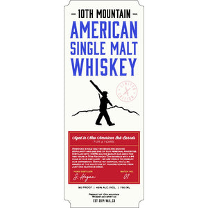 10th Mountain American Single Malt Whiskey - Main Street Liquor