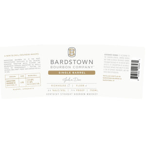 Bardstown Bourbon 6 Year Old Single Barrel Straight Bourbon - Main Street Liquor