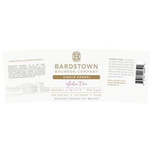 Bardstown Bourbon Co. Single Barrel Straight Rye - Main Street Liquor