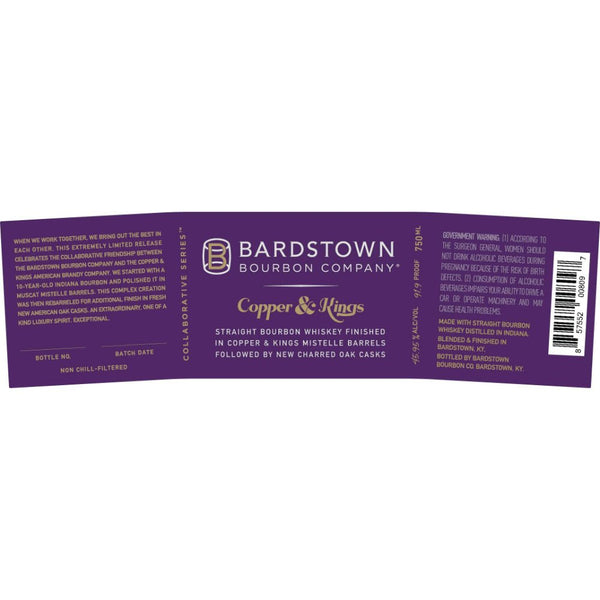 Bardstown Bourbon Copper & Kings Double Mistelle Finish 2 - Main Street Liquor