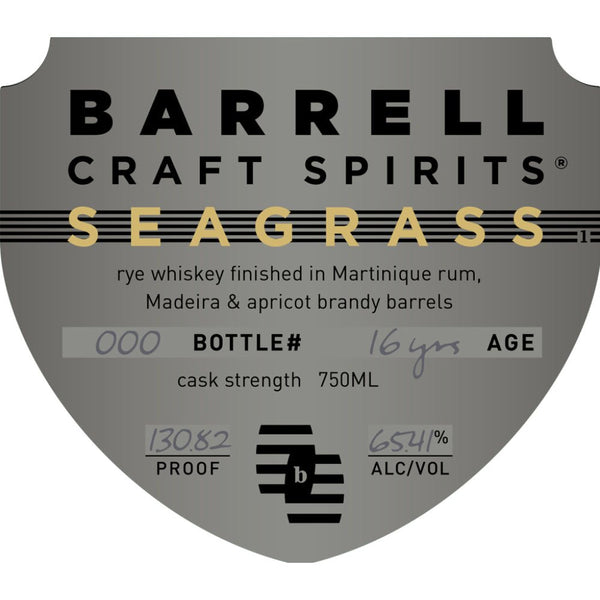 Barrell Craft Spirits Seagrass 16 Year Old Rye - Main Street Liquor