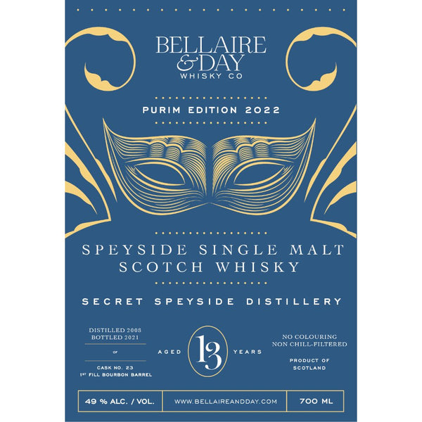 Bellaire & Day Scotch Purim Edition 2022 - Main Street Liquor