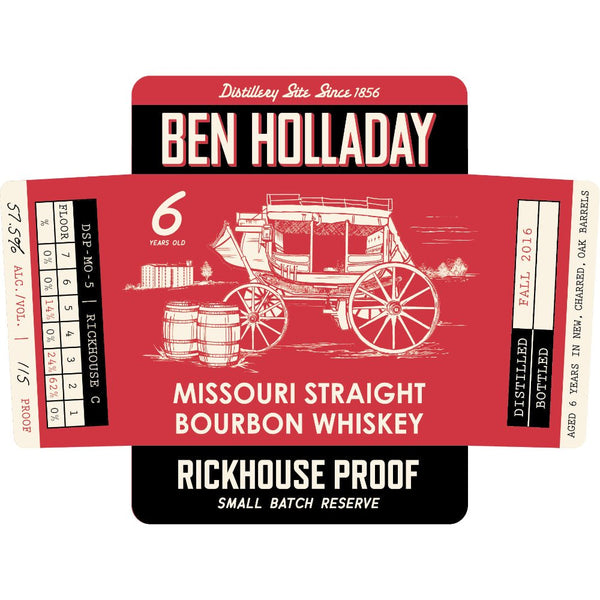 Ben Holladay Rickhouse Proof Small Batch Reserve Straight Bourbon - Main Street Liquor