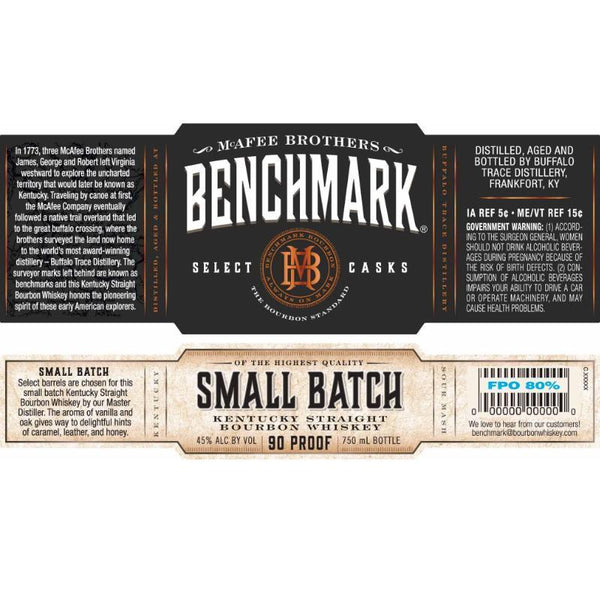 Benchmark Small Batch - Main Street Liquor
