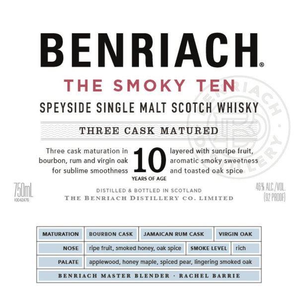BenRiach The Smoky Ten - Main Street Liquor