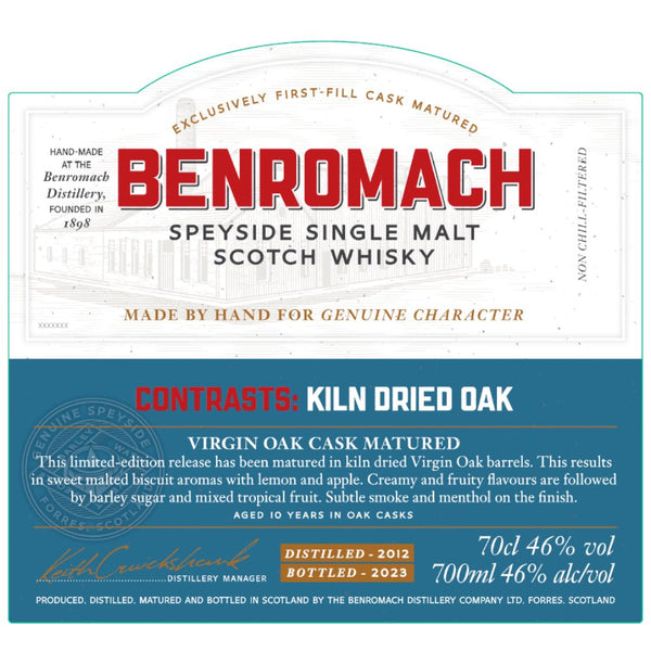Benromach Contrasts: Kiln Dried Oak 2023 Release - Main Street Liquor