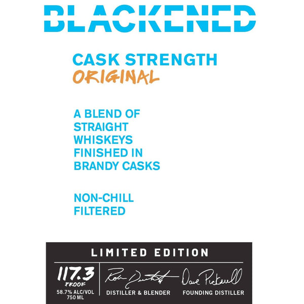 Blackened Cask Strength Original By Metallica - Main Street Liquor