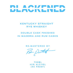 Blackened Double Cask Finished Kentucky Straight Rye By Metallica - Main Street Liquor