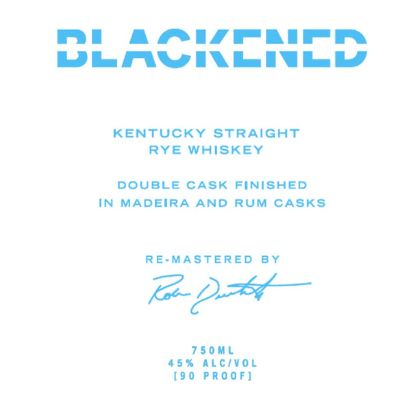 Blackened Double Cask Finished Kentucky Straight Rye By Metallica - Main Street Liquor