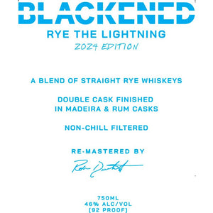 Blackened Rye The Lightning 2024 Edition - Main Street Liquor