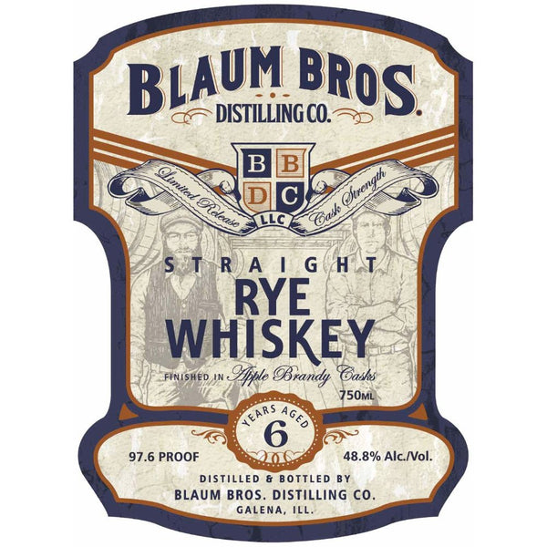 Blaum Bros 6 Year Old Straight Rye - Main Street Liquor