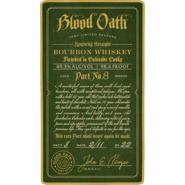 Blood Oath Pact No. 8 - Main Street Liquor