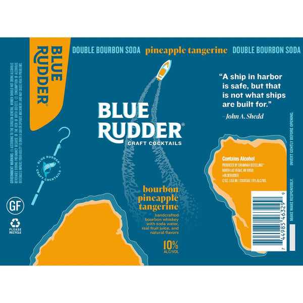 Blue Rudder Bourbon Pineapple Tangerine Cocktail - Main Street Liquor
