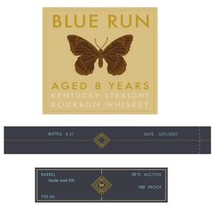 Blue Run 8 Year Old Sizzle and STK Straight Bourbon - Main Street Liquor