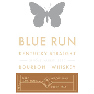 Blue Run 'All The Gold Rings' Single Barrel Bourbon 2023 - Main Street Liquor