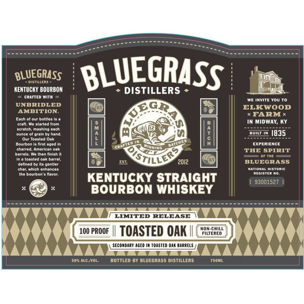 Bluegrass Kentucky Straight Bourbon Toasted Oak - Main Street Liquor