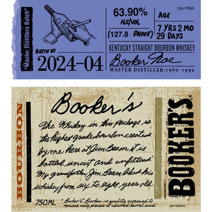 Booker's Bourbon 2024-04 “Master Distiller’s Batch” - Main Street Liquor