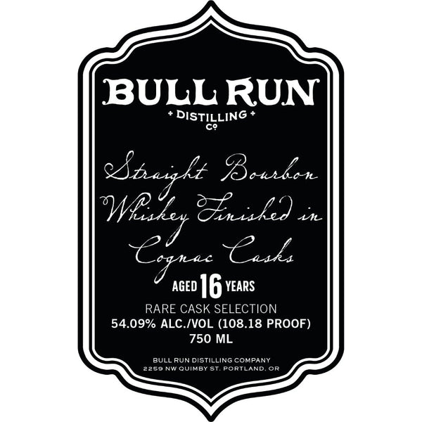Bull Run 16 Year Old Cognac Cask Finished Bourbon - Main Street Liquor