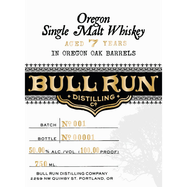 Bull Run 7 Year Old Oregon Single Malt Whiskey - Main Street Liquor