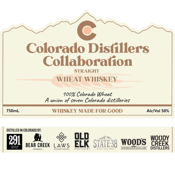 Colorado Distillers Collaboration Straight Wheat Whiskey - Main Street Liquor