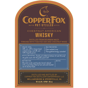 Copper Fox Chestnut American Whisky - Main Street Liquor