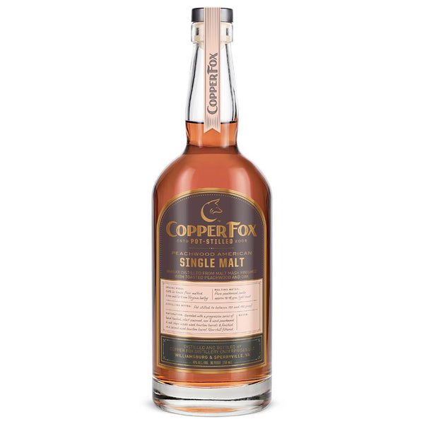 Copper Fox Peachwood American Single Malt Whisky - Main Street Liquor