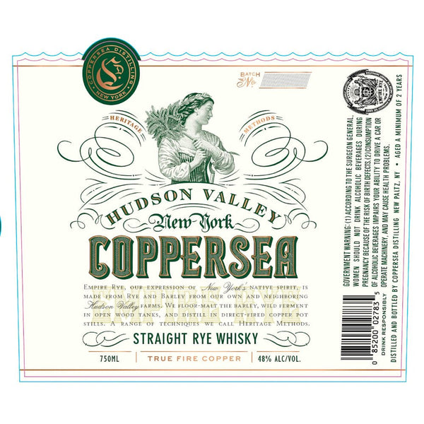 Coppersea Straight Rye Whiskey - Main Street Liquor