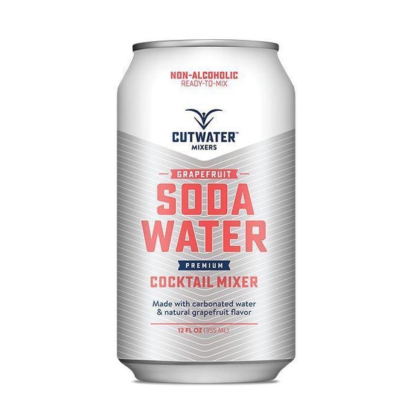 Cutwater Spirits Grapefruit Soda Water Mixer (4 Pack – 12 Ounce Cans) - Main Street Liquor