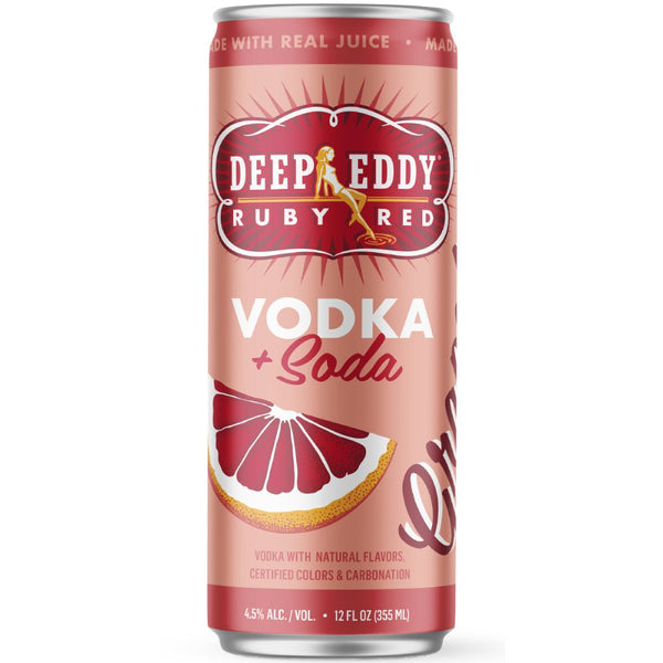 Deep Eddy Ruby Red Vodka Soda 4 Pack - Main Street Liquor
