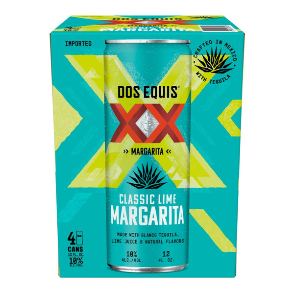 Dos Equis Classic Lime Margarita Canned Cocktail 4pk - Main Street Liquor