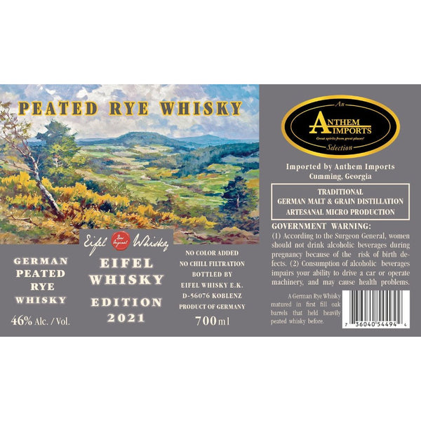 Eifel Peated Rye Whisky 2021 Edition - Main Street Liquor
