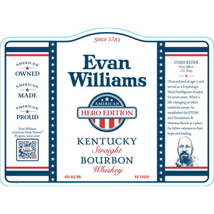 Evan Williams American Hero Edition Chris Reder - Main Street Liquor