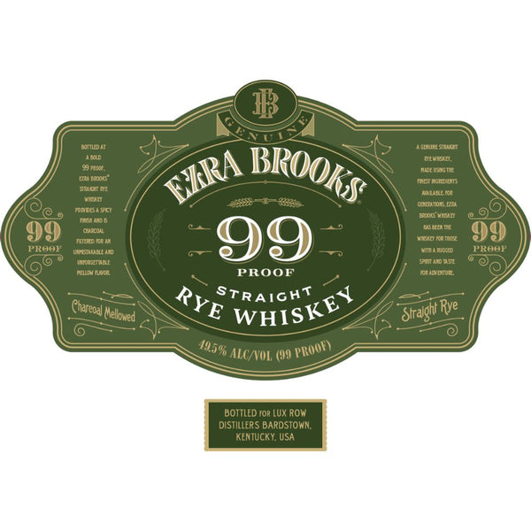 Ezra Brooks 99 Proof Straight Rye - Main Street Liquor