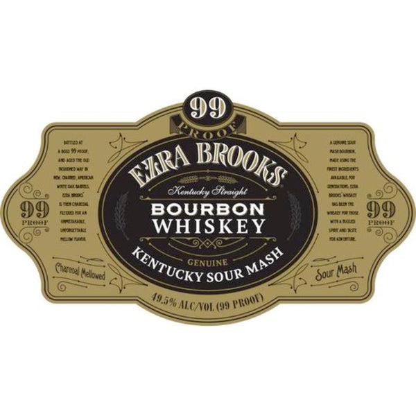 Ezra Brooks Kentucky Sour Mash Straight Bourbon 99 Proof 1.75L - Main Street Liquor