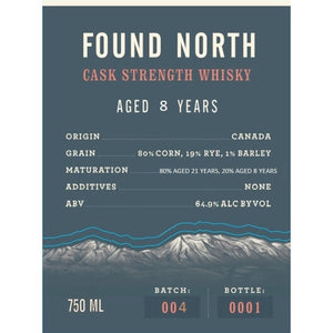 Found North Batch 004 Aged 8 Years - Main Street Liquor