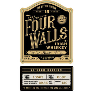 Four Walls Cask Strength Irish Whiskey Limited Edition - Main Street Liquor