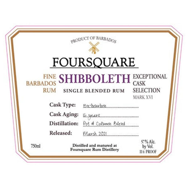 Foursquare Shibboleth 16 Year Old - Main Street Liquor
