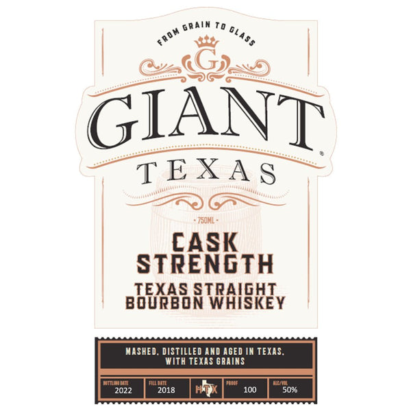 Giant Texas Cask Strength Straight Bourbon - Main Street Liquor