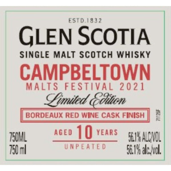 Glen Scotia Campletown Malts Festival 2021 - Main Street Liquor