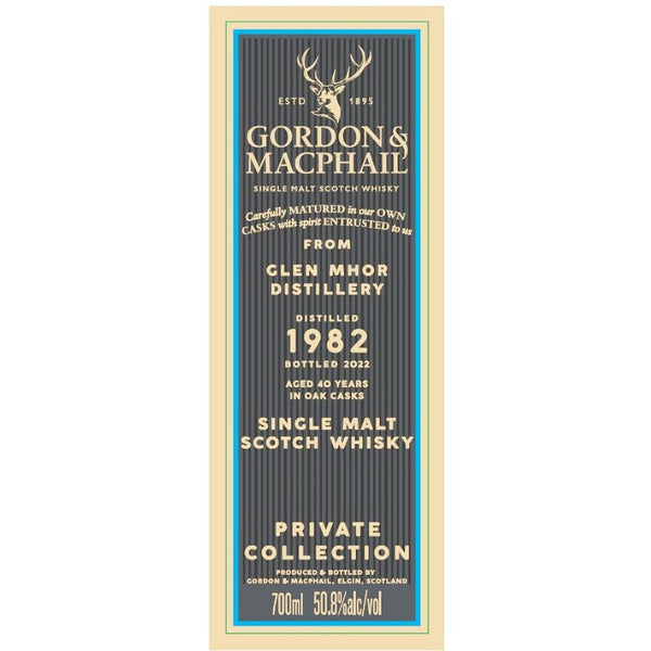 Gordon & Macphail 1982 Glen Mhor 40 Year Old - Main Street Liquor