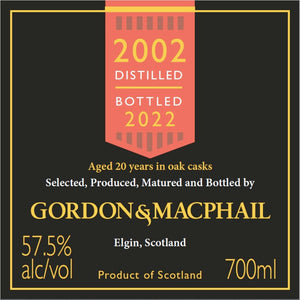 Gordon & Macphail 2002 Macallan 20 Year Old - Main Street Liquor