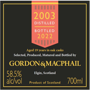 Gordon & McPhail 2003 Speymalt from Macallan 19 Year Old - Main Street Liquor
