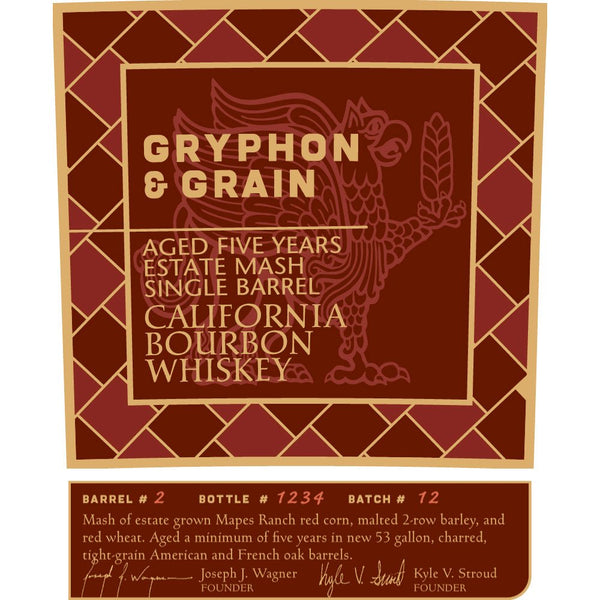 Gryphon & Grain Bourbon Whiskey Batch #12 - Main Street Liquor