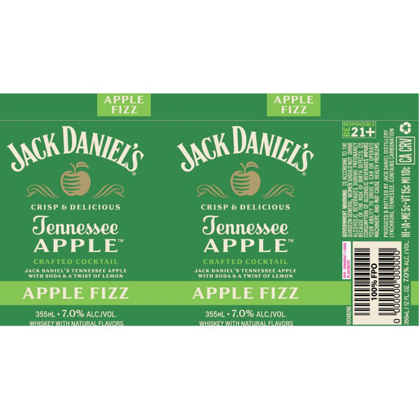 Jack Daniel's Apple Fizz Crafted Cocktail - Main Street Liquor