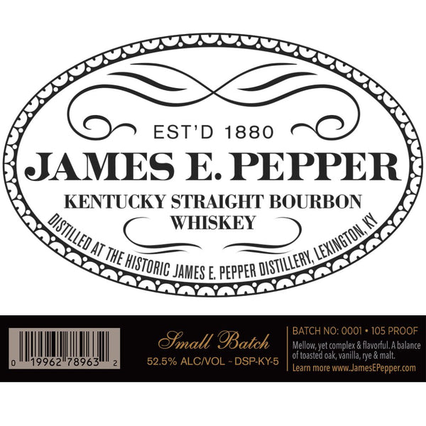 James E. Pepper Small Batch Kentucky Straight Bourbon - Main Street Liquor