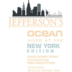 Jefferson’s Ocean Aged at Sea New York Edition Bourbon - Main Street Liquor