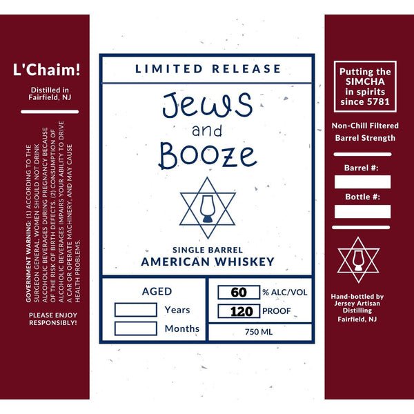 Jews and Booze Single Barrel American Whiskey - Main Street Liquor