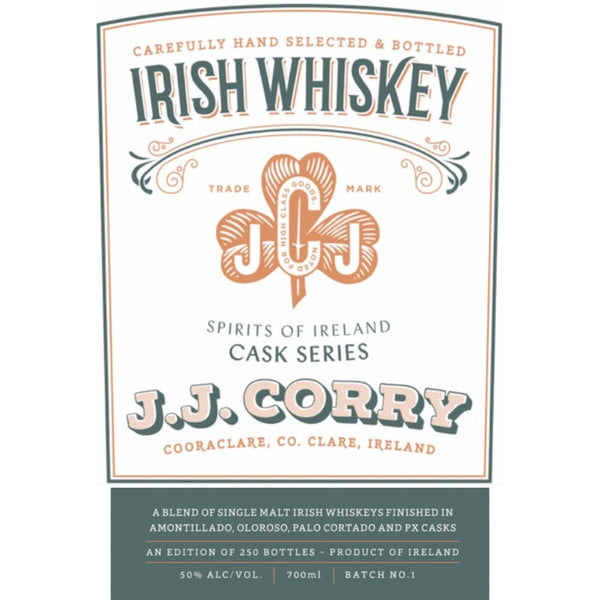 J.J. Corry Spirits of Ireland Cask Series Batch 1 - Main Street Liquor