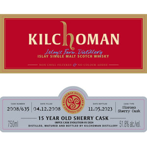 Kilchoman 15 Year Old Sherry Cask ImpEx Cask Evolution 01/2024 - Main Street Liquor