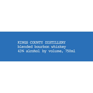 Kings County Blended Bourbon - Main Street Liquor
